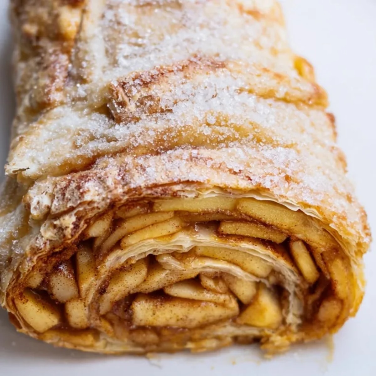 Warm, flaky 3-Ingredient Apple Pie Rolls; a simple dessert with sweet, spiced apples.