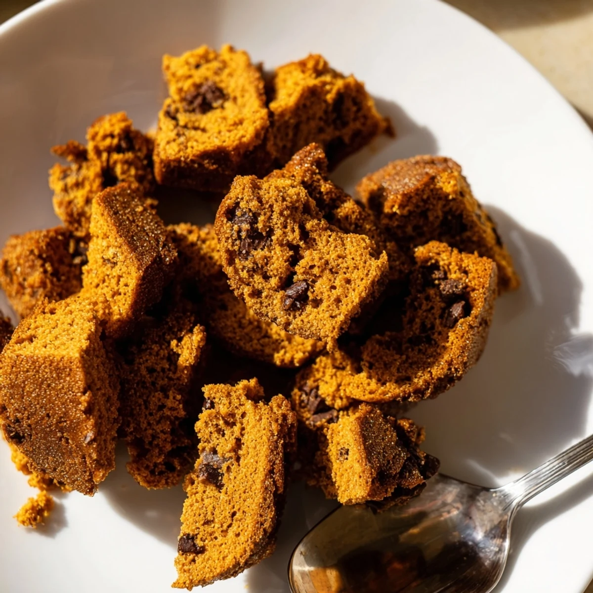 Delicious Pumpkin Muffin Biscotti Dippers arranged on a plate, perfect for dipping delights.