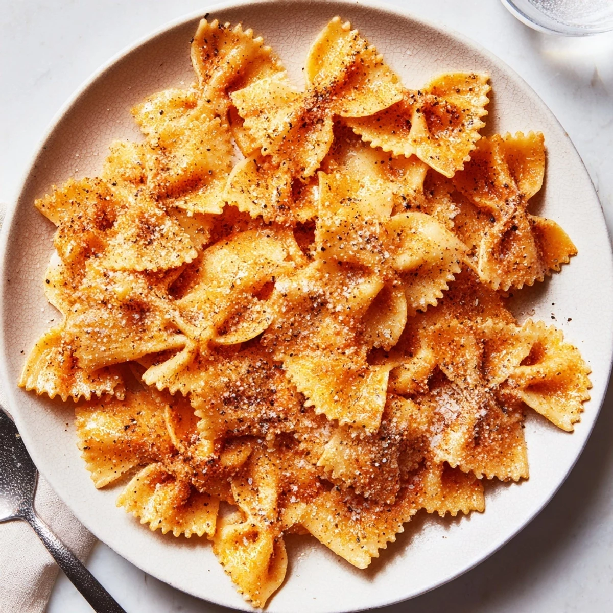 Crispy Pasta Chips Seasoned Variety served with vibrant dips for flavorful snacking.  