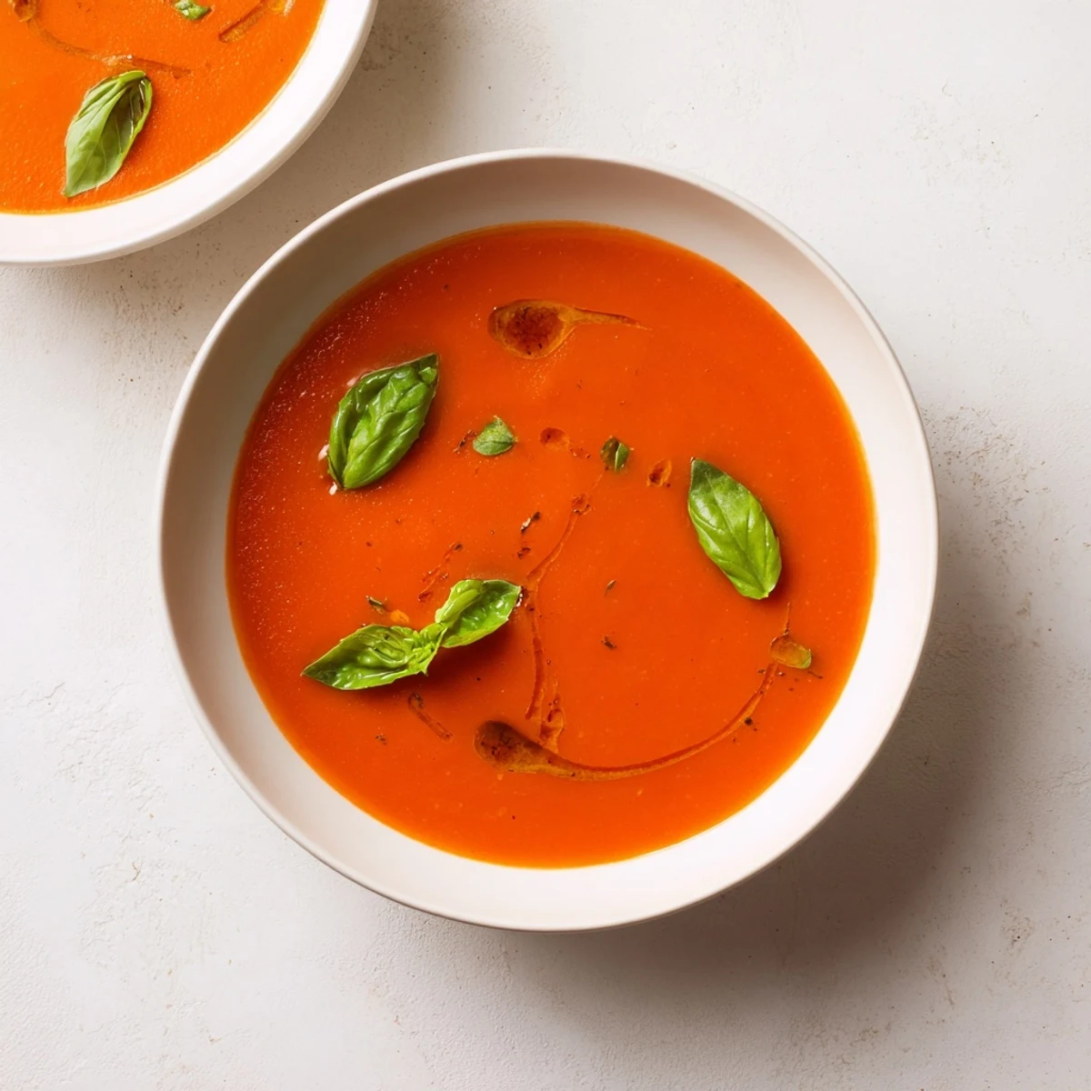 Creamy and bold Spicy Tomato & Roasted Pepper Soup, perfect for a cozy, flavorful dinner experience.
