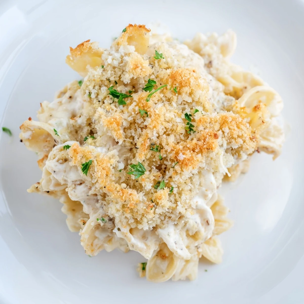 Lightened Mac Cheese Snowflake