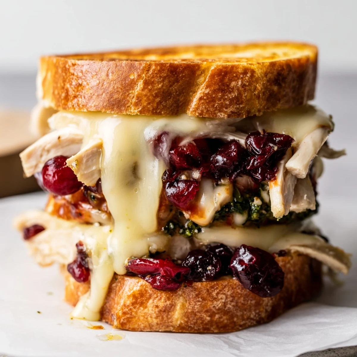 Pesto Cranberry Turkey Melt