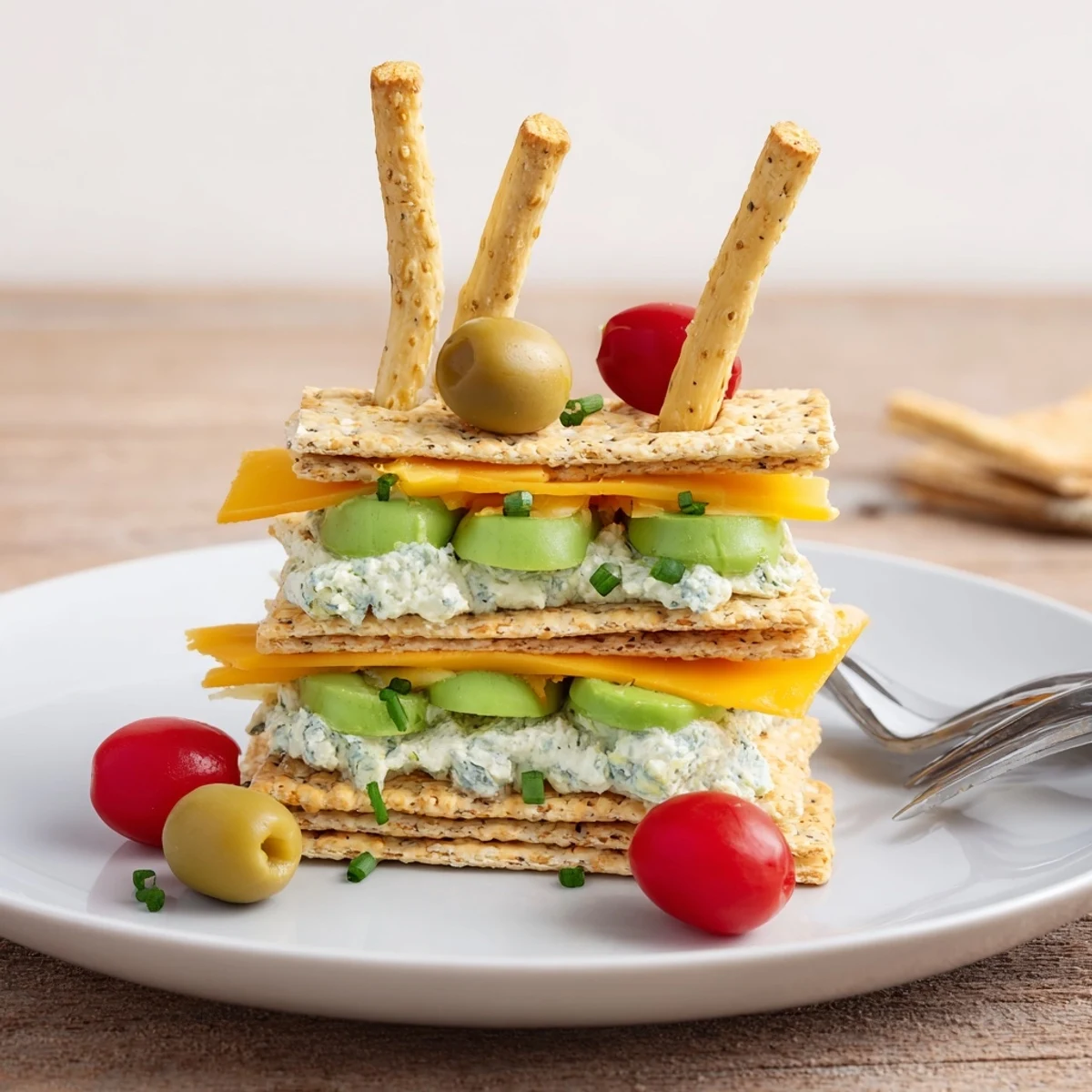 Delectable and easy Urban Skyscraper Appetizers, beautifully garnished and ready to serve at your gathering.