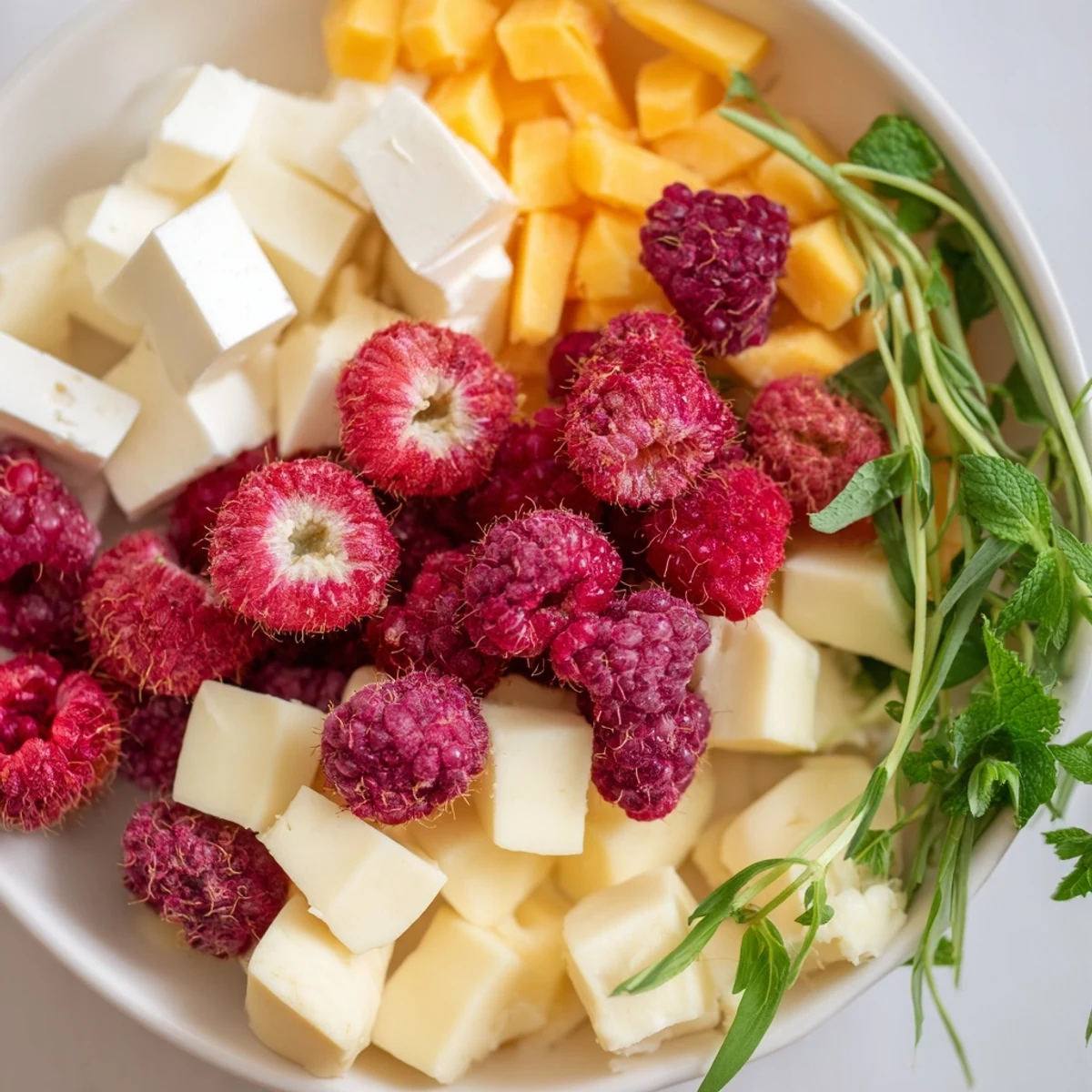 Holiday serving suggestion: this eye-catching Holly Berry Cluster appetizer is perfect for entertaining.