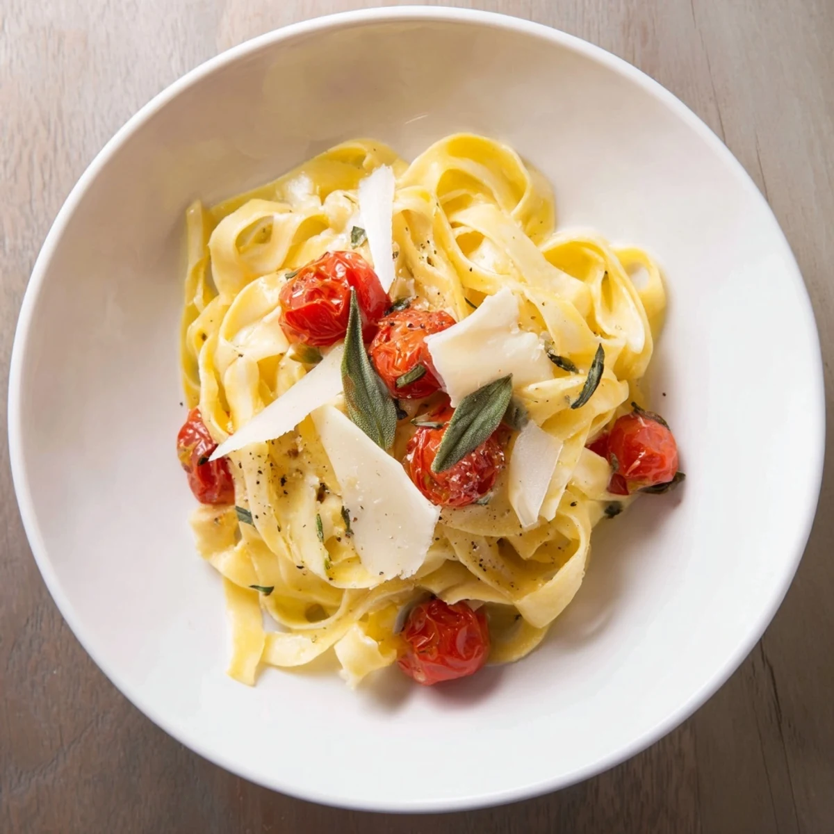 Creamy Baked Brie Pasta Sauce, with melted brie and bursting tomatoes, ready for a comforting meal.