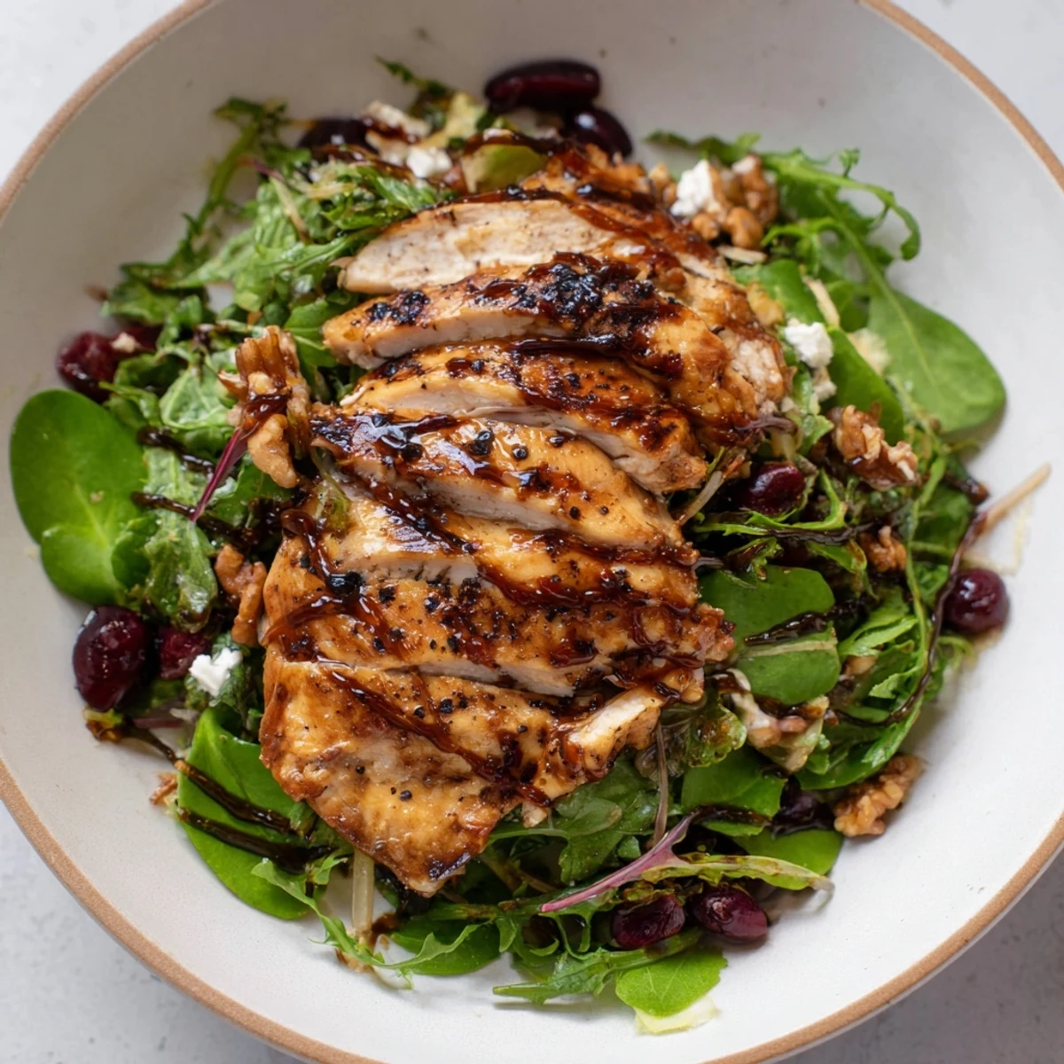 Freshly grilled chicken, blueberries, and creamy goat cheese create this delicious Blueberry Goat Cheese Chicken Salad.