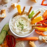 Holiday-ready reindeer antler spread: A close-up view of the savory dip's delicious elements.