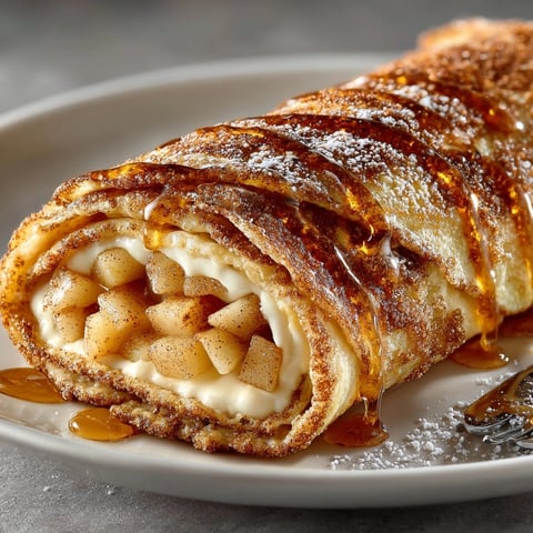 Fall Cinnamon Sugar Dessert Wraps displayed golden brown, filled with warm, spiced apple goodness.