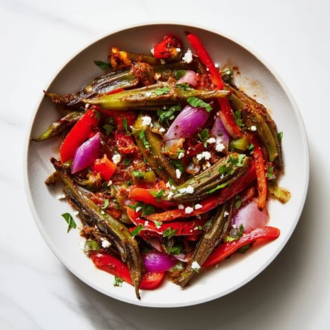A beautiful platter of Desert Cactus Tacos, featuring vibrant sautéed nopales and delicious toppings.
