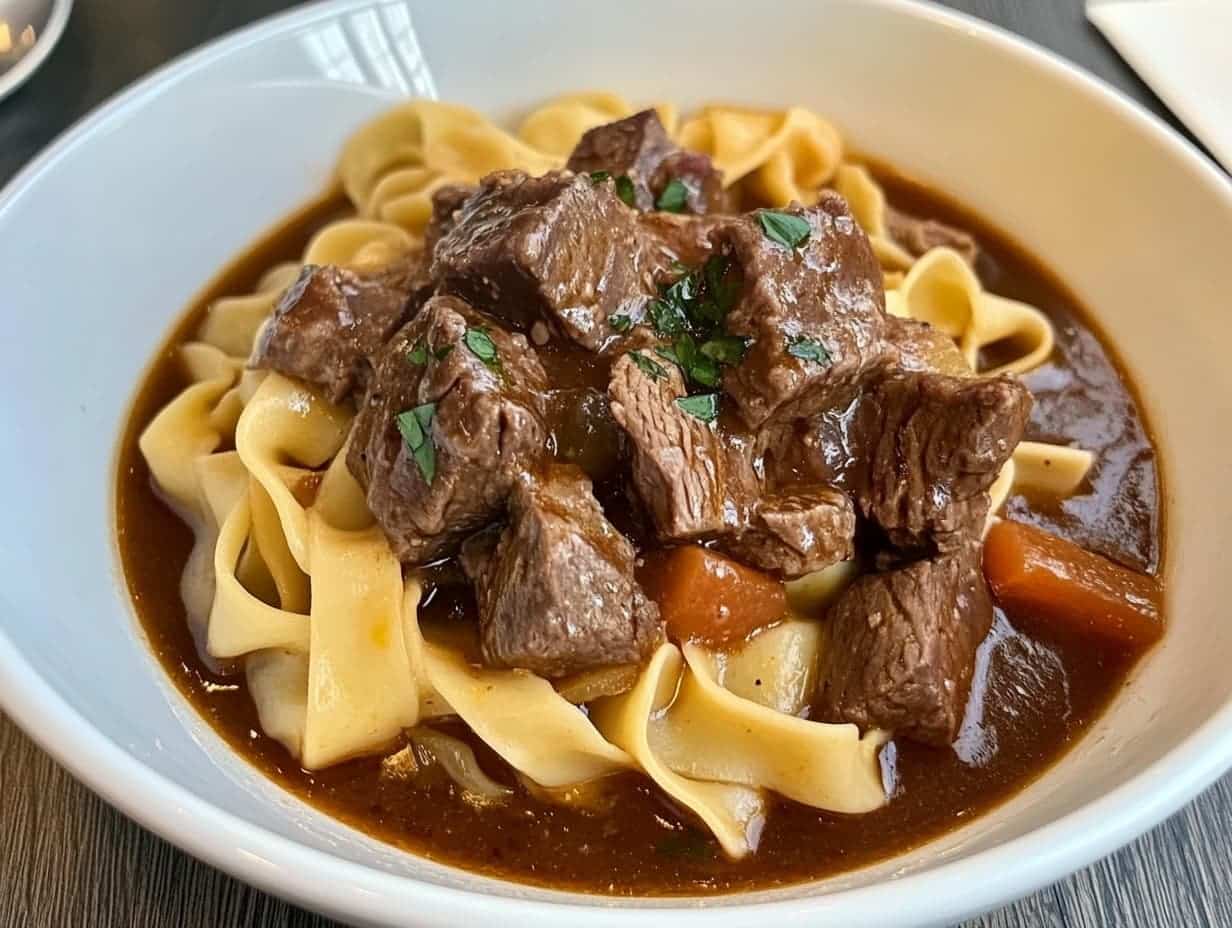 Beef Stew with Egg Noodle Noodle Viet