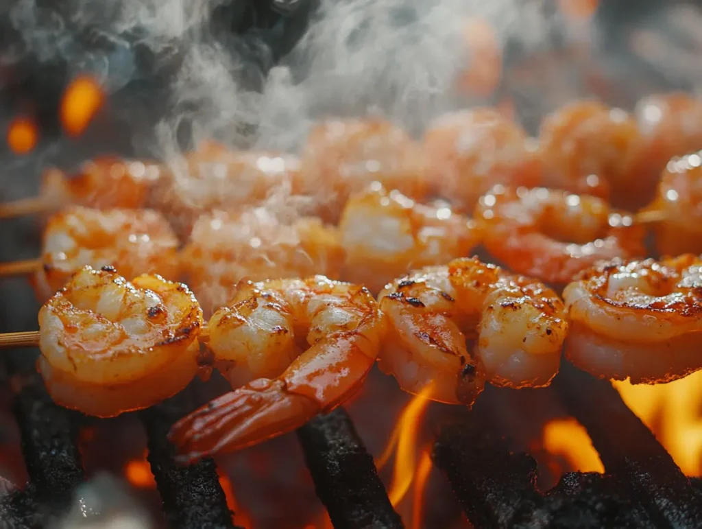 Grilling Shrimp