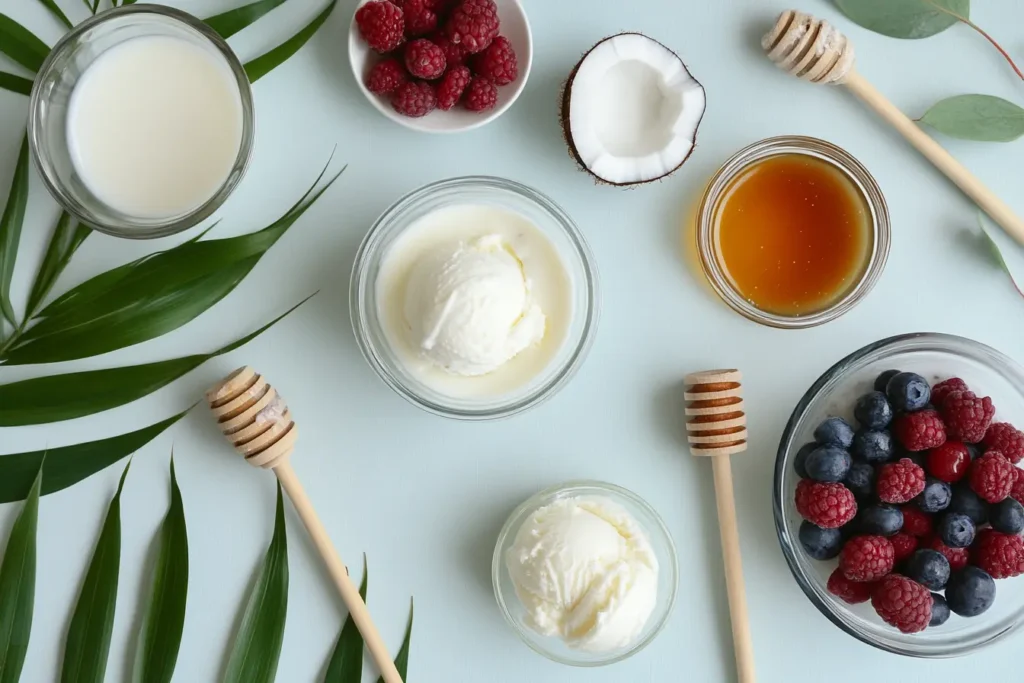 Ingredients for a Healthy Ice Cream Recipe