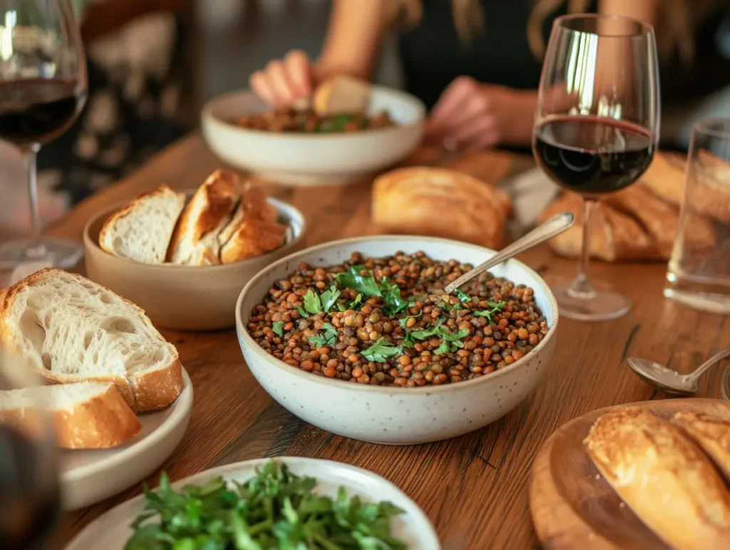 Smoky Lentil Stew with Leeks and Potatoes Chorizo