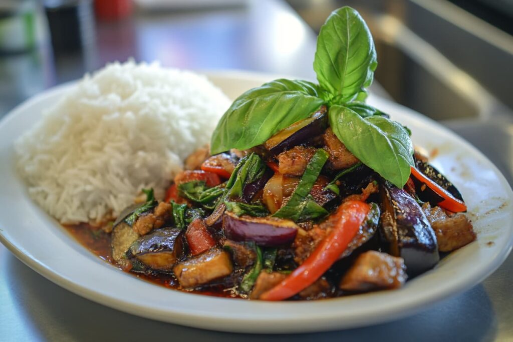 Step-by-Step Recipe for Thai Basil Eggplant